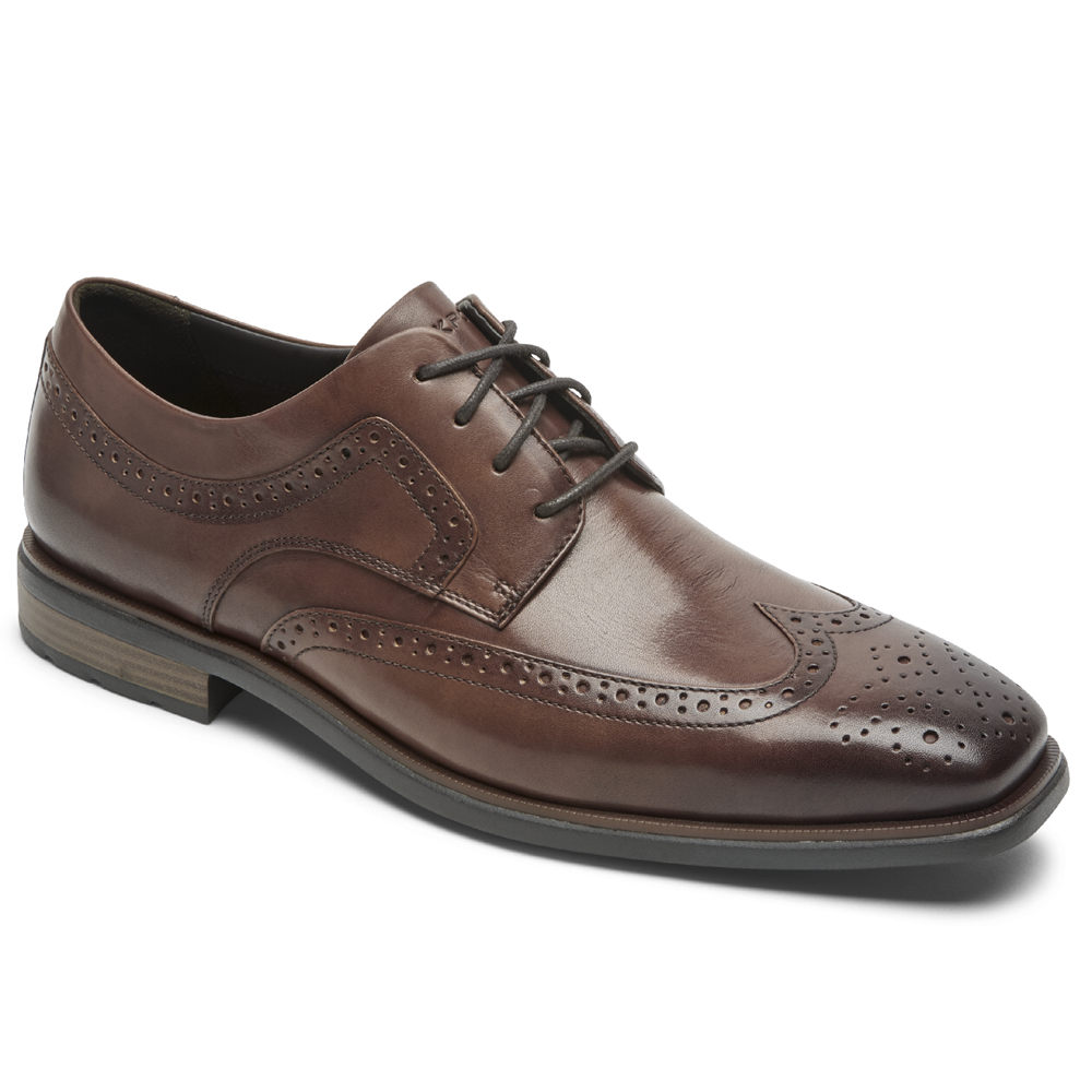 Rockport Dress Shoes For Mens Brown - Dres Sports Business 2 Wingtip - QF6074831